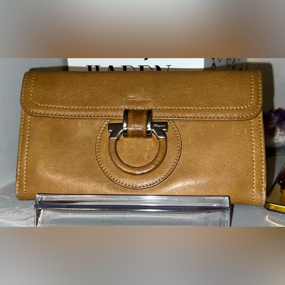 EUC Salvatore Ferragamo long wallet - Rare